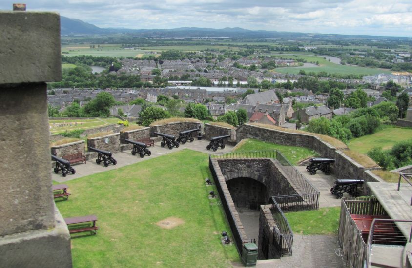 The battlements of Stirling Castle