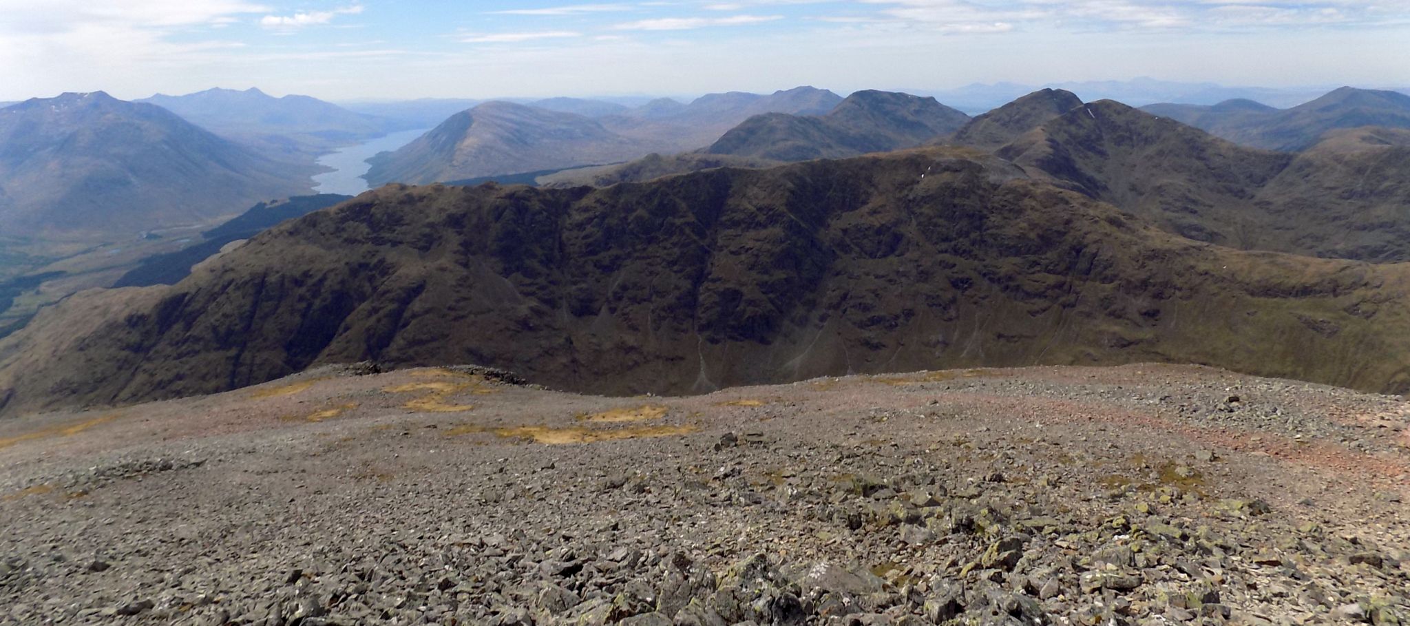 SW Ridge and Face of Bidean nam Bian from summit of Beinn Maol Chaluim