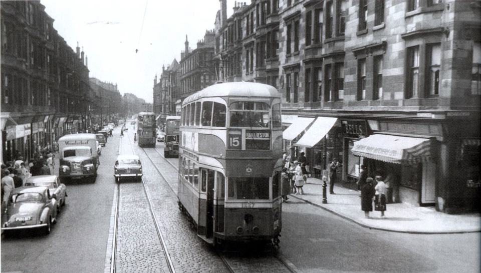 Tram car in Shettleston Road