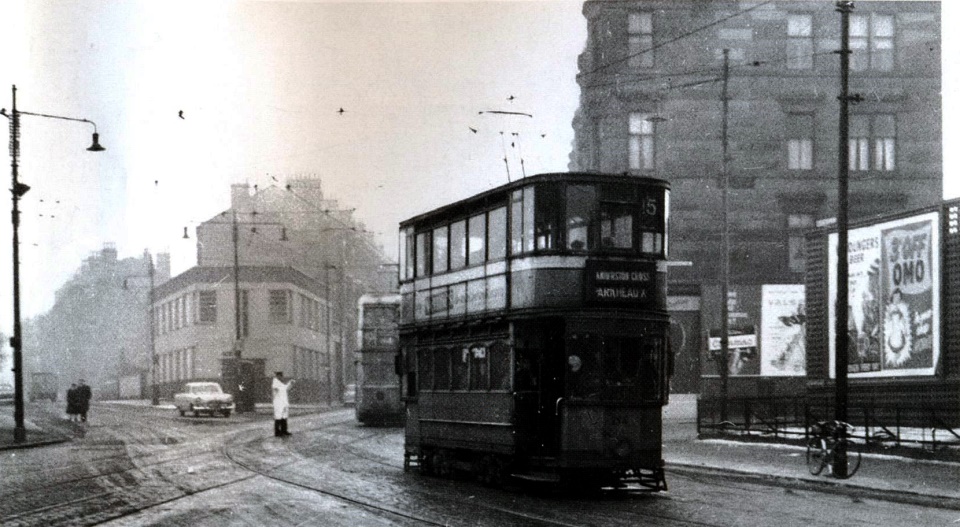 Tram car in Westmuir Street