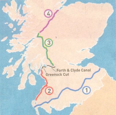 Long distance walking routes through Scotland