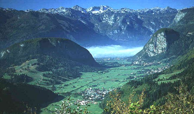 Bohinj in the Julian Alps of Slovenia