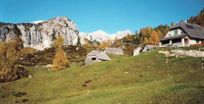 Alpine Meadows of Krstenica in the Julian Alps of Slovenia