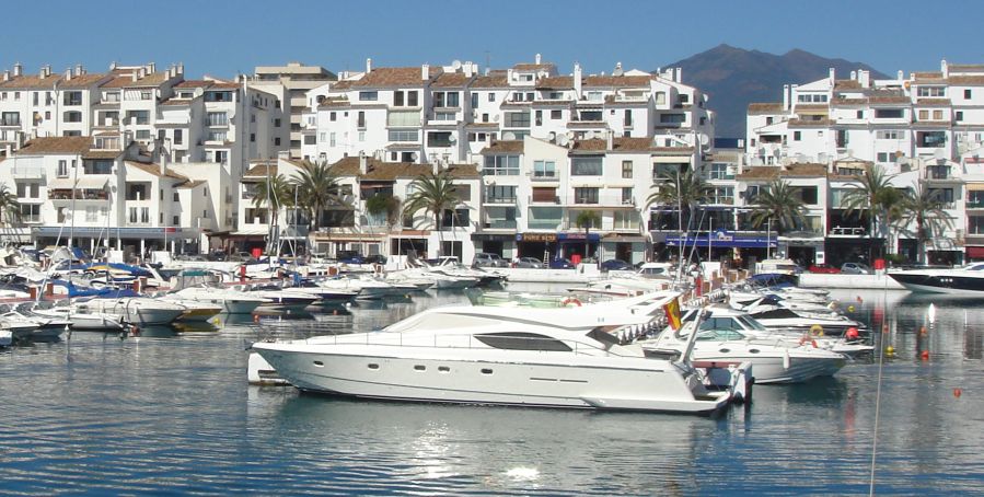 Marina at Marbella on the Costa del Sol in Southern Spain