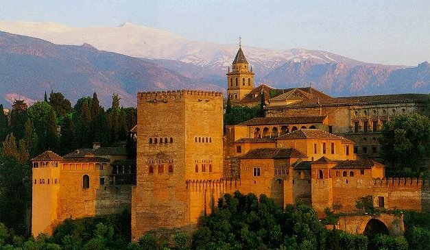 Alhambra in Granada in Southern Spain 