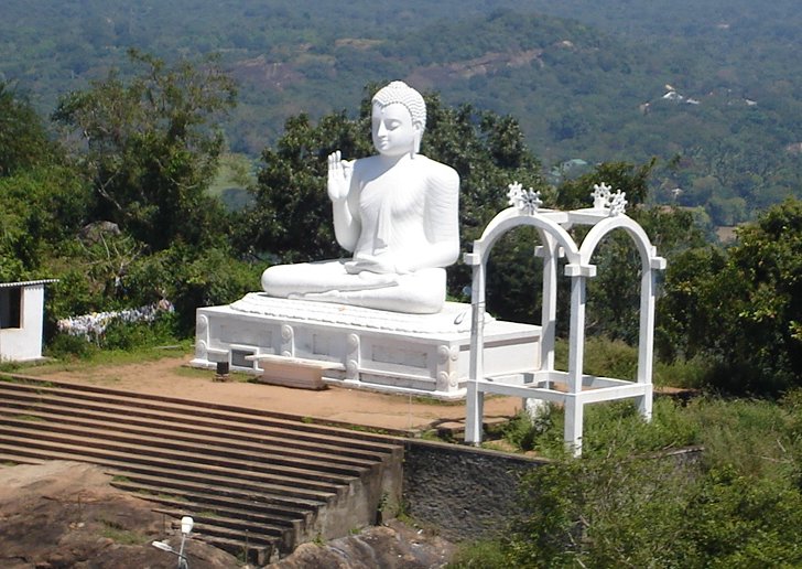 Large Seated Buddha Statue at Mihintale