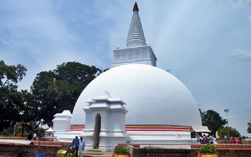 Somawathi Stupa in northern Sri Lanka