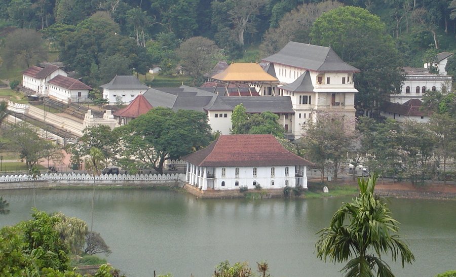 Sri Dalada Maligawa ( Temple of the Tooth ) in Kandy in central Sri Lanka