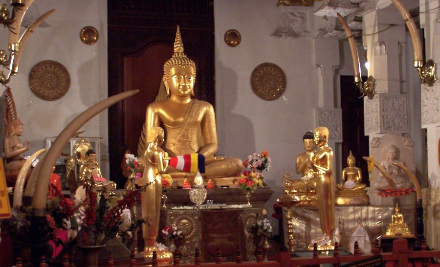 Buddhist Icons inside Sri Dalada Maligawa ( Temple of the Tooth )