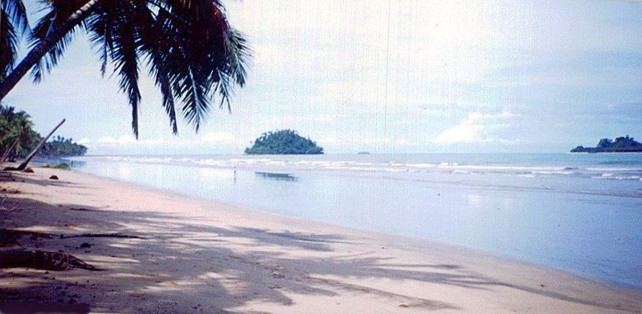 Beach at Air Manis near Padang on the West Coast of Sumatra