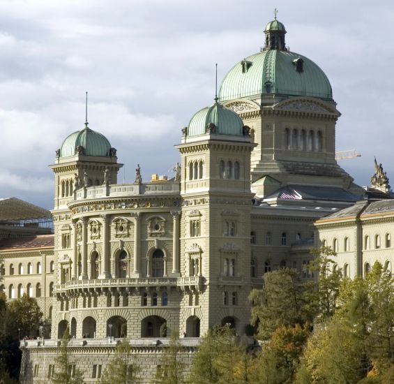 Bundeshaus ( Federal Palace ) in Berne - capital city of Switzerland