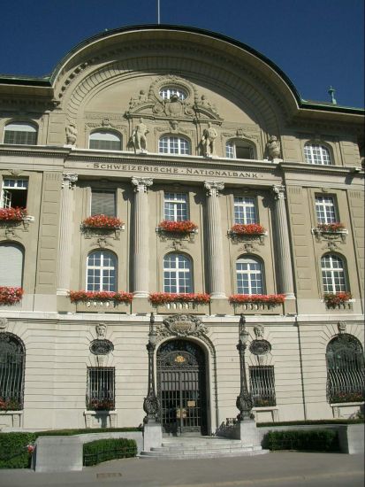 Swiss National Bank in Berne - capital city of Switzerland