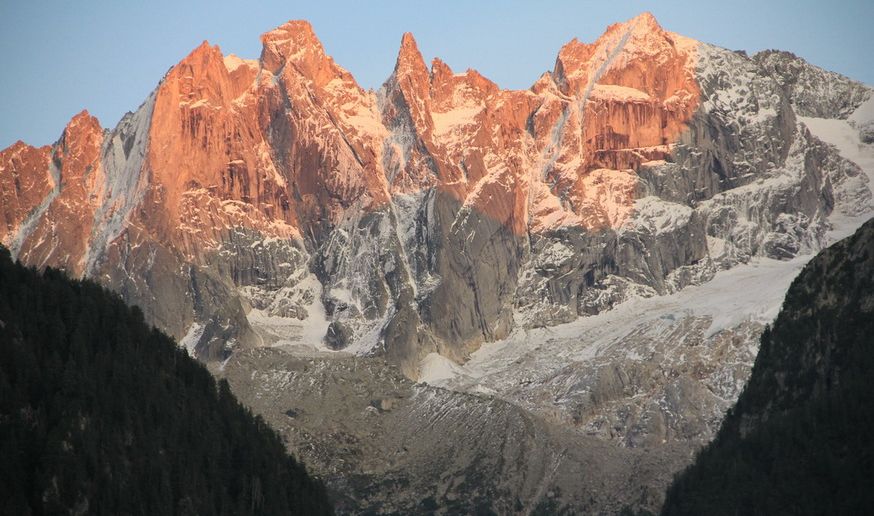 Bregaglia Range from Soglio in SE Switzerland