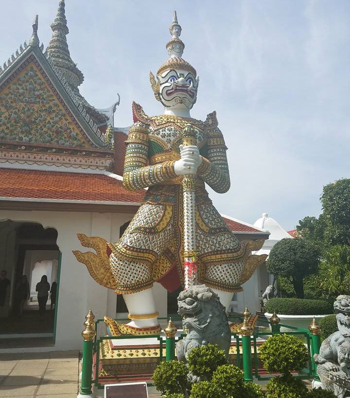 Temple Guardian at Wat Arun in Bangkok