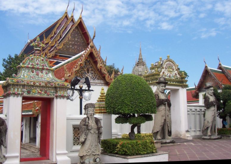 Stone Statues ( Temple Guardians ) in Wat Pho in Bangkok