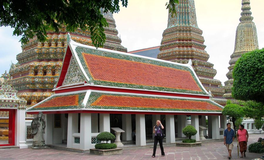 Medicine Pavilion in Wat Pho in Bangkok