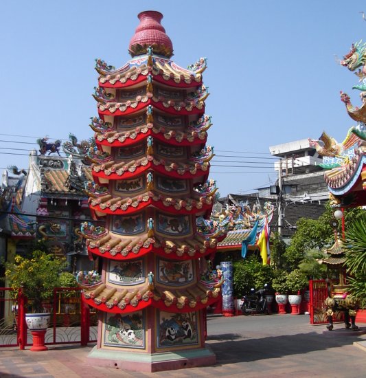 Chinese Temple in Chiang Mai in northern Thailand