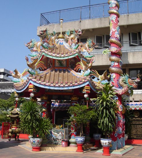 Chinese Temple in Chiang Mai in northern Thailand
