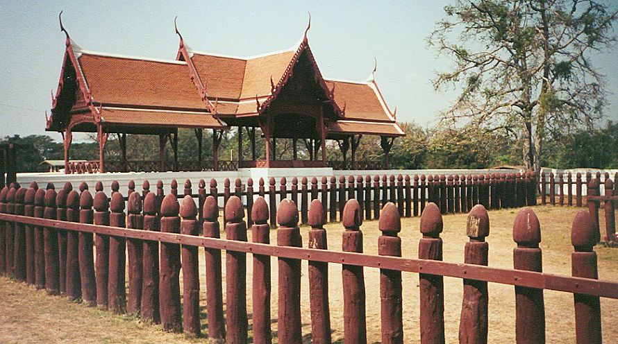 Elephant Khraal at Ayutthaya