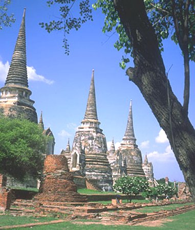 Chedi at Ayutthaya in Northern Thailand