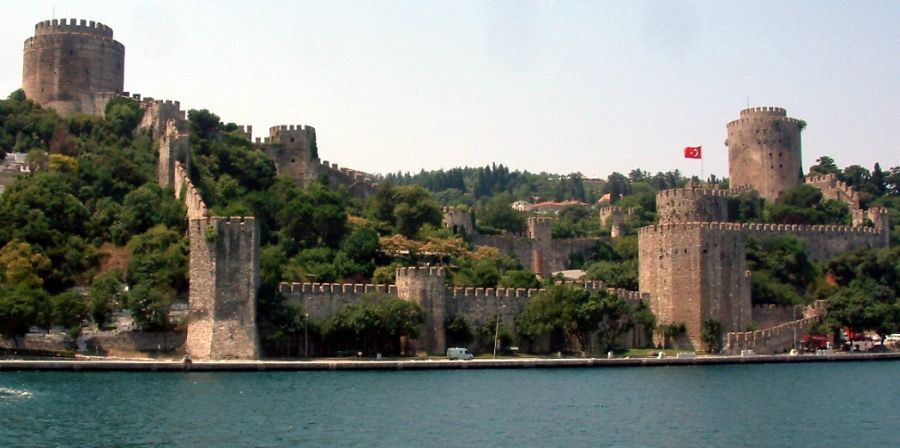 The Walls of Constantinople in Istanbul in Turkey