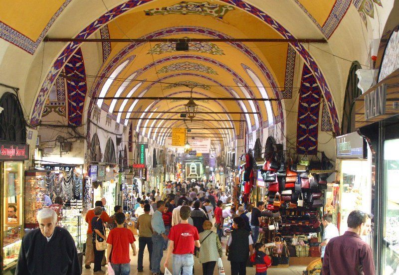 Grand Bazaar in Istanbul in Turkey