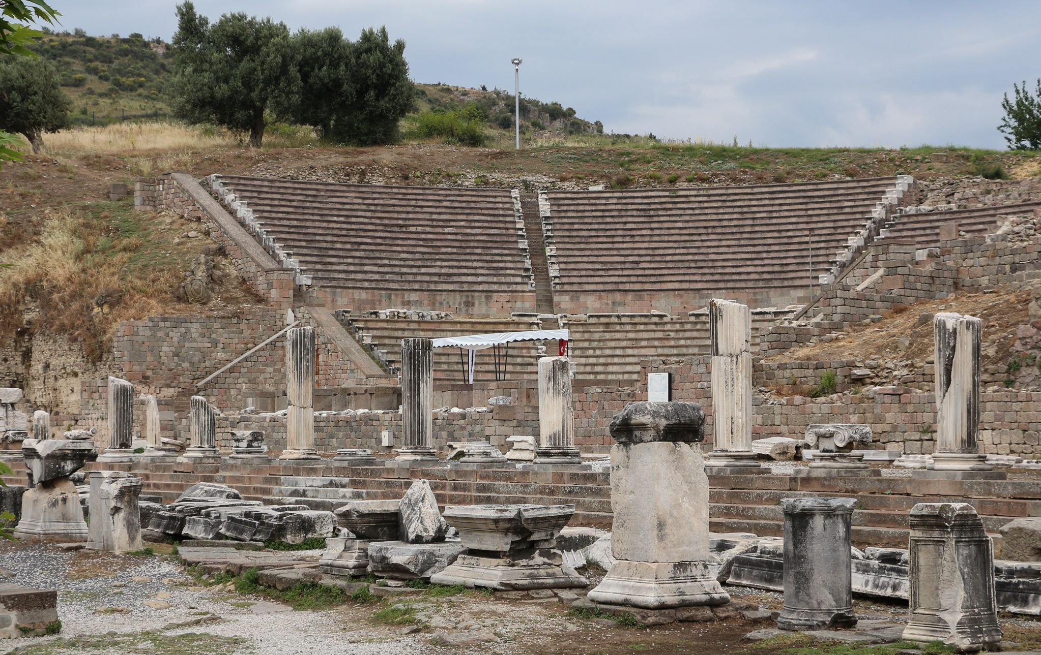 Ancient city of Pergamum at Bergama in Turkey