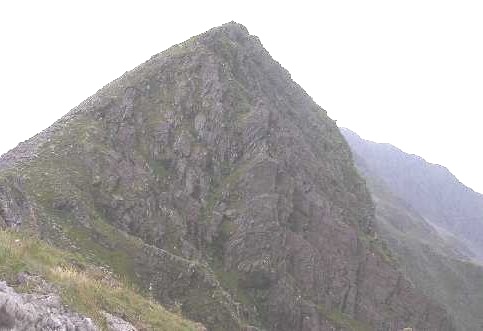 Caher - the third highest peak in Macgillycuddy Reeks in Ireland