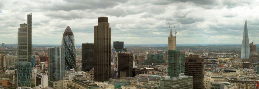 Highrise buildings on the London skyline