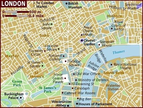 Tourism Map of London
