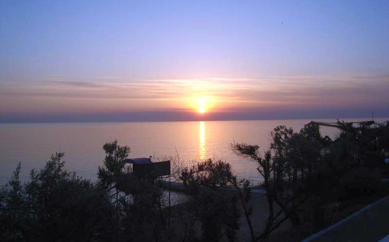 Black Sea sunset in Crimea , Ukraine