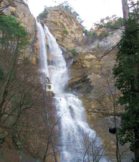 Uchan-su Waterfall in Crimea , Ukraine