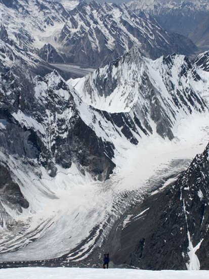 Broad Peak in the Karakorum region of the Pakistan Himalaya