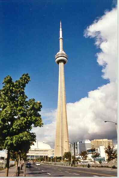 CN Tower, Toronto, Canada. "Highest free-standing structure in the world"