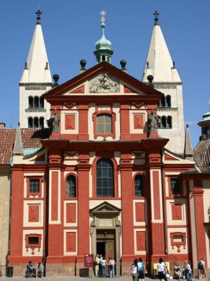 The Basilika of St. George in Prague in Czech Republic