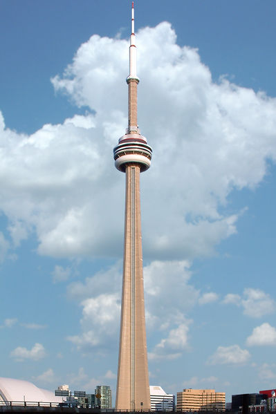 CN Tower, Toronto, Canada. "Highest free-standing structure in the world"