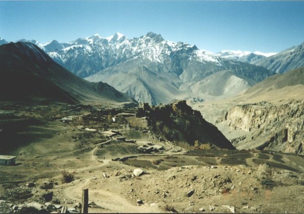 Upper Kali Gandaki Valley on descent from Tharong La