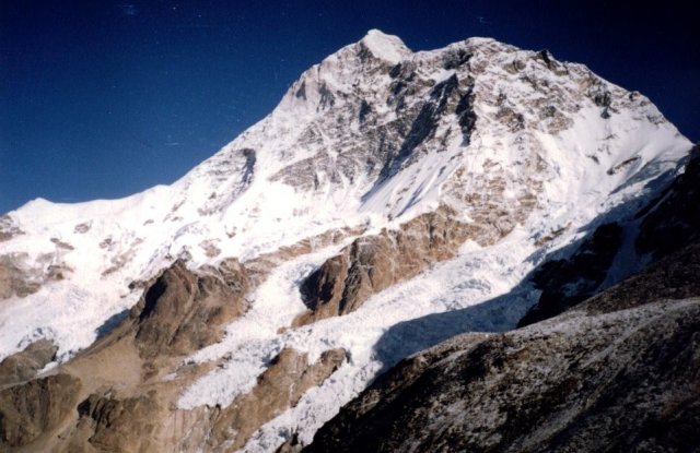 Mt. Makalu from above Shershon