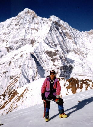  Annapurna South Peak from Rakshi Peak, Nepal Himalaya