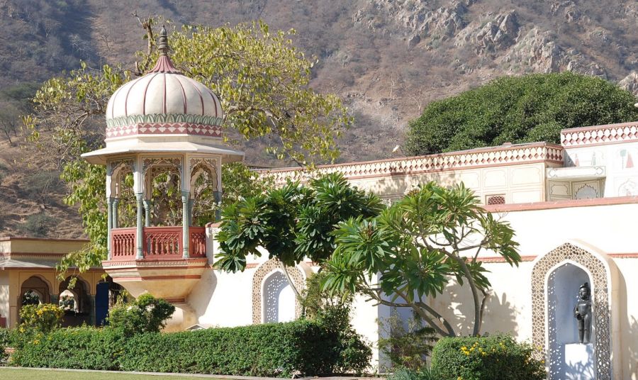 Sisodia Rana Ka Bagh Palace near Jaipur, India