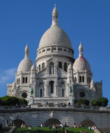 The Sacr-Coeur Basilica, Basilique du Sacr-Coeur, in Paris