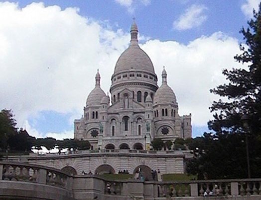 The Sacr-Coeur Basilica, Basilique du Sacr-Coeur, in Paris