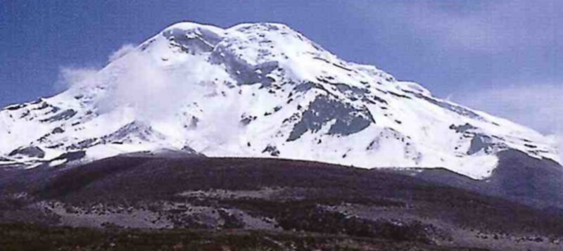 Chimborazo - 6310 metres - highest mountain in Ecuador