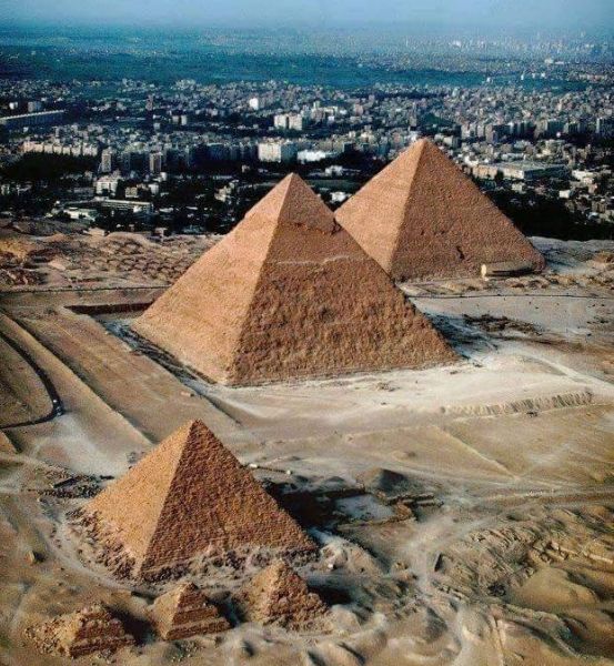 Pyramids at Cairo - capital city of Egypt