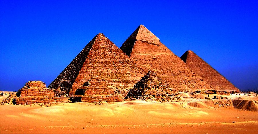 The Pyramids in Cairo - capital city of Egypt