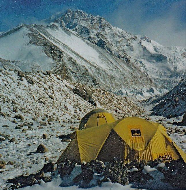 Advanced Base Camp for Shisha Pangma in Tibet - the world's fourteenth highest mountain