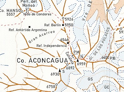 Aconcagua Map 
