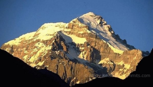 Aconcagua - highest mountain in South America - known as the Roof of the Americas - situated in the Province of Mendoza in the Republic of Argentina