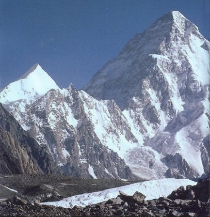 K2 in Pakistan - the world's second highest mountain