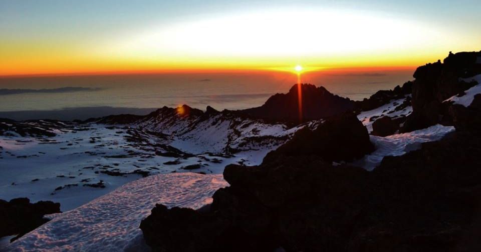 Sunrise from Kilimanjaro